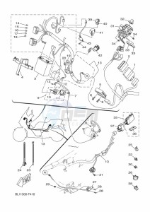 GPD155-A NMAX 155 (BBD5) drawing STEERING HANDLE & CABLE