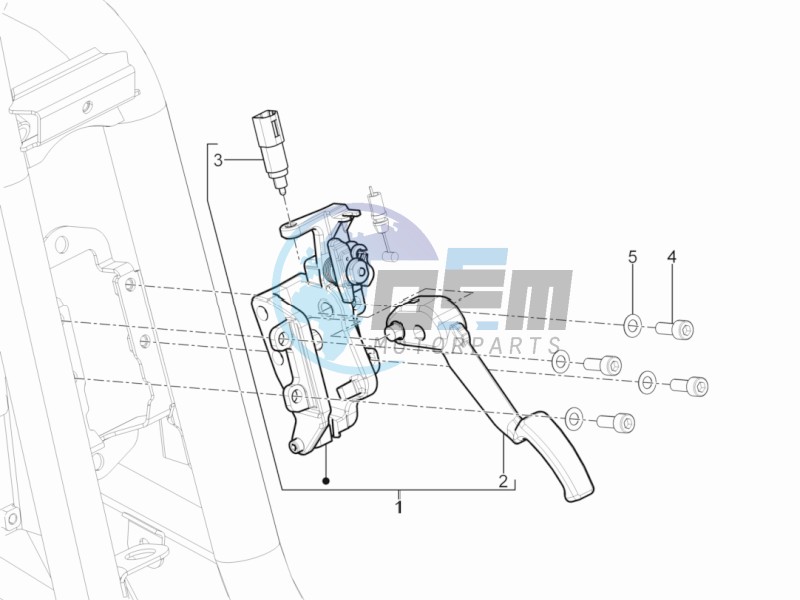 Control pedals - Levers