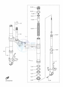 YZF-R1 (BX4D) drawing FRONT FORK