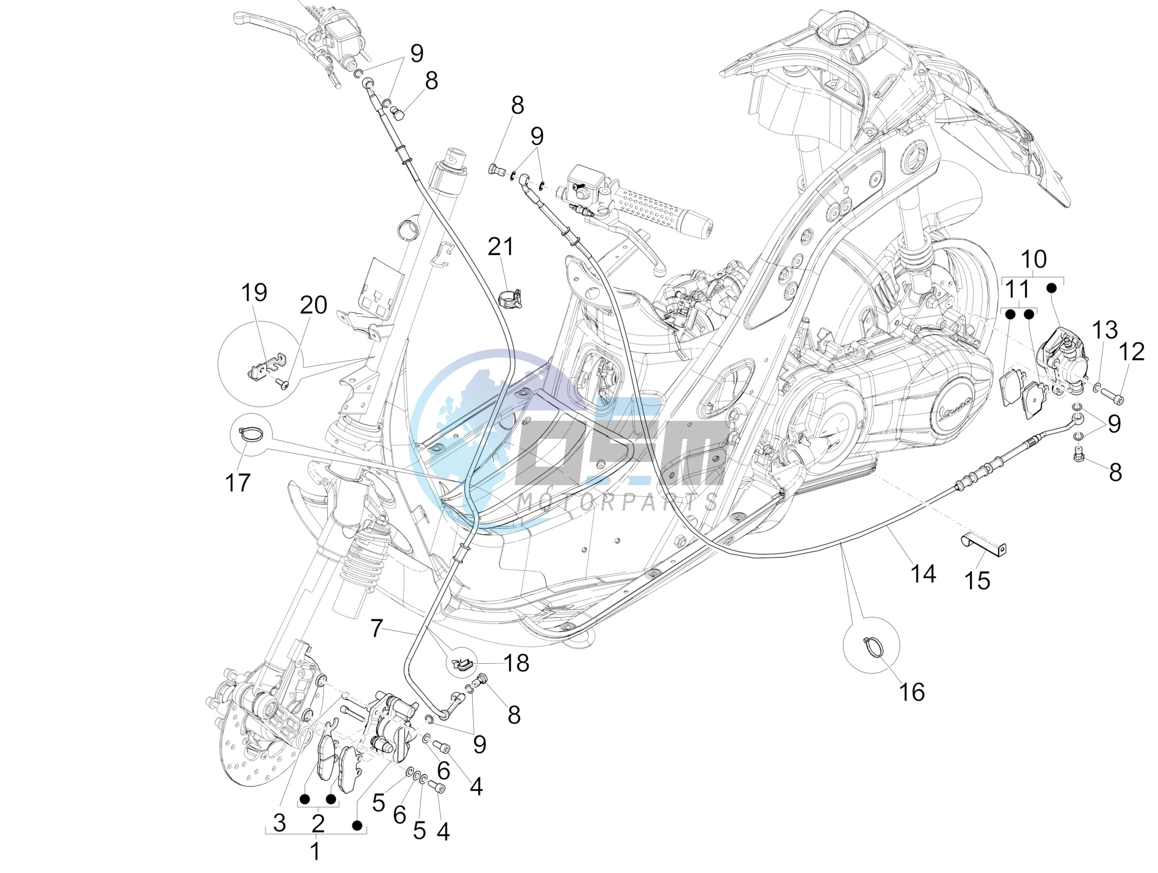 Brakes pipes - Calipers