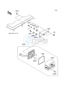 MULE_600 KAF400B8F EU drawing Taillight(s)