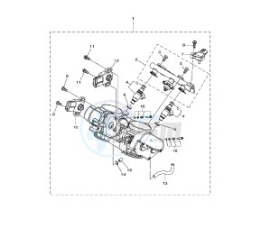 XTZ SUPER TENERE 1200 drawing INJECTION SYSTEM