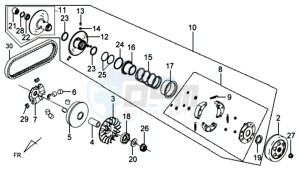 MIO 100 drawing CLUTCH