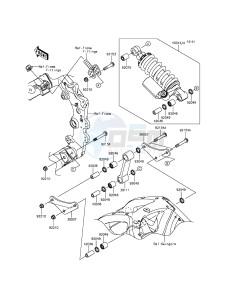 NINJA ZX-10R ABS ZX1000KFFA FR XX (EU ME A(FRICA) drawing Suspension/Shock Absorber