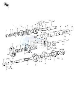 F11 (-A) 250 drawing TRANSMISSION_CHANGE DRUM -- 73-75 F11_F11-A_F11-B- -