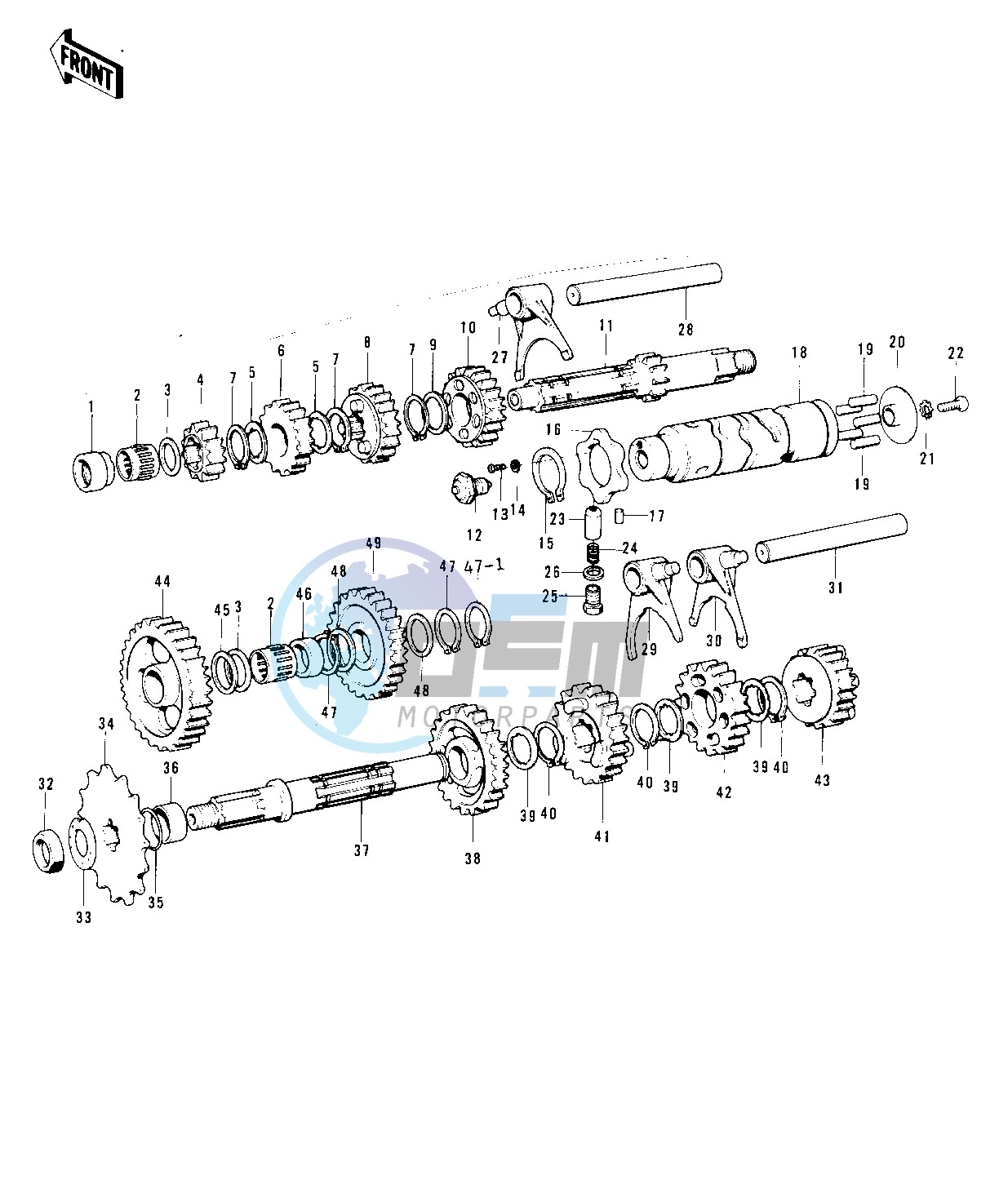 TRANSMISSION_CHANGE DRUM -- 73-75 F11_F11-A_F11-B- -