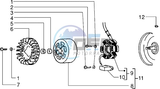 Flywheel magneto