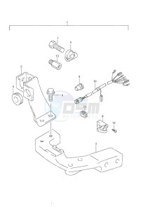 DF 9.9 drawing Remote Control Parts