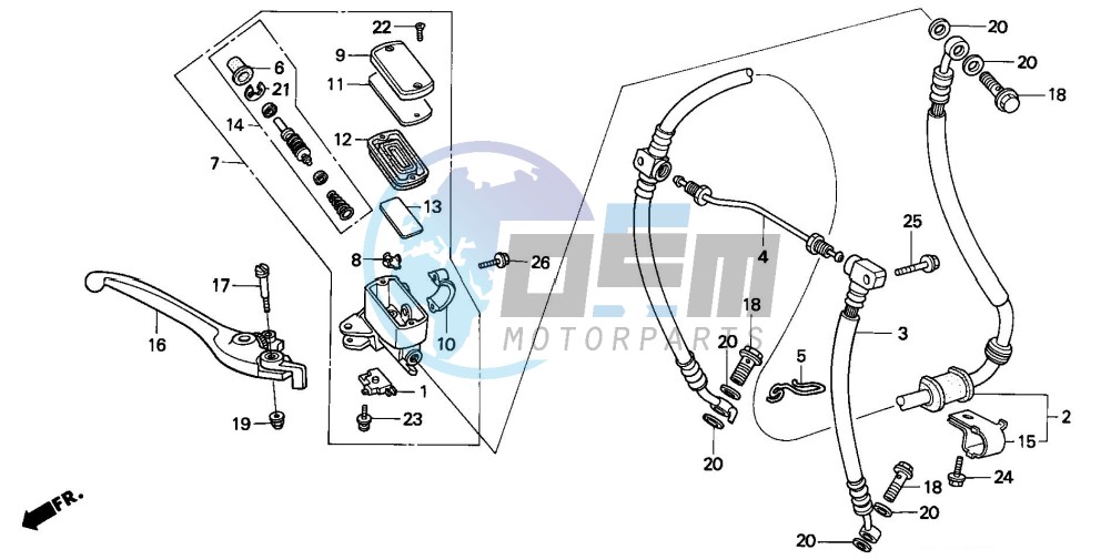 FR. BRAKE MASTER CYLINDER