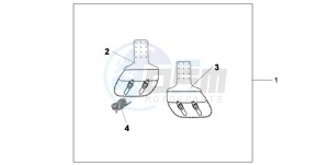 VT750CA9 KO / MK ST drawing THROW OVER BAGS