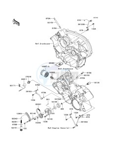 KVF 650 E [BRUTE FORCE 650 4X4 HARDWOODS GREEN HD] (E6F-E9F) E7F drawing OIL PUMP_OIL FILTER