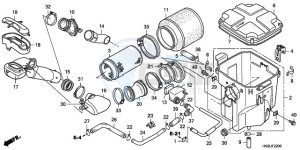 TRX500FAA Europe Direct - (ED) drawing AIR CLEANER