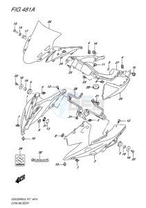 GSX-250 RA drawing COWLING BODY (GW250RAL8 P21)