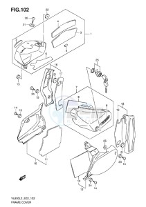 VL800C INTRUDER EU drawing FRAME COVER