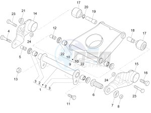 MP3 500 MAXI SPORT ABS (NAFTA) drawing Swinging arm