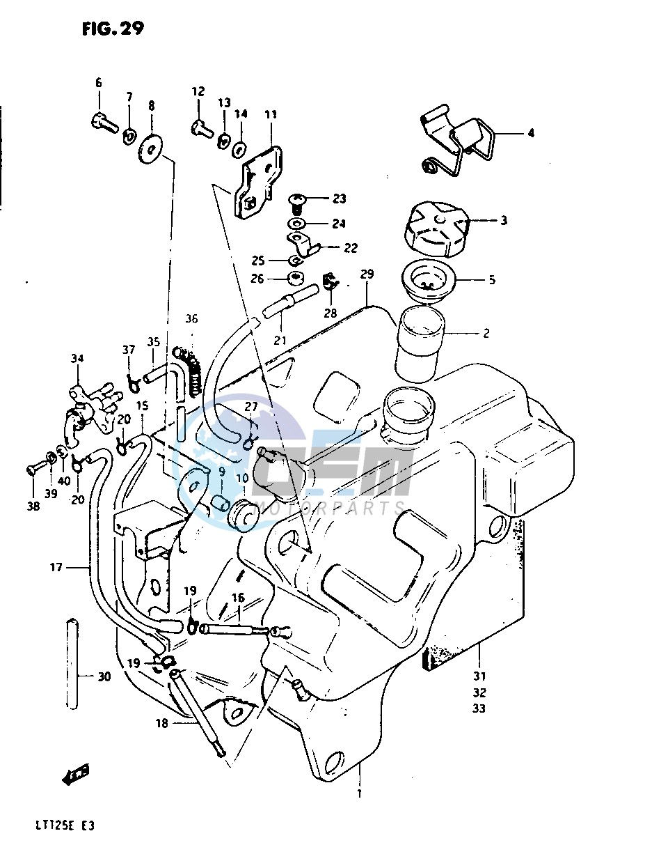 FUEL TANK (MODEL E)