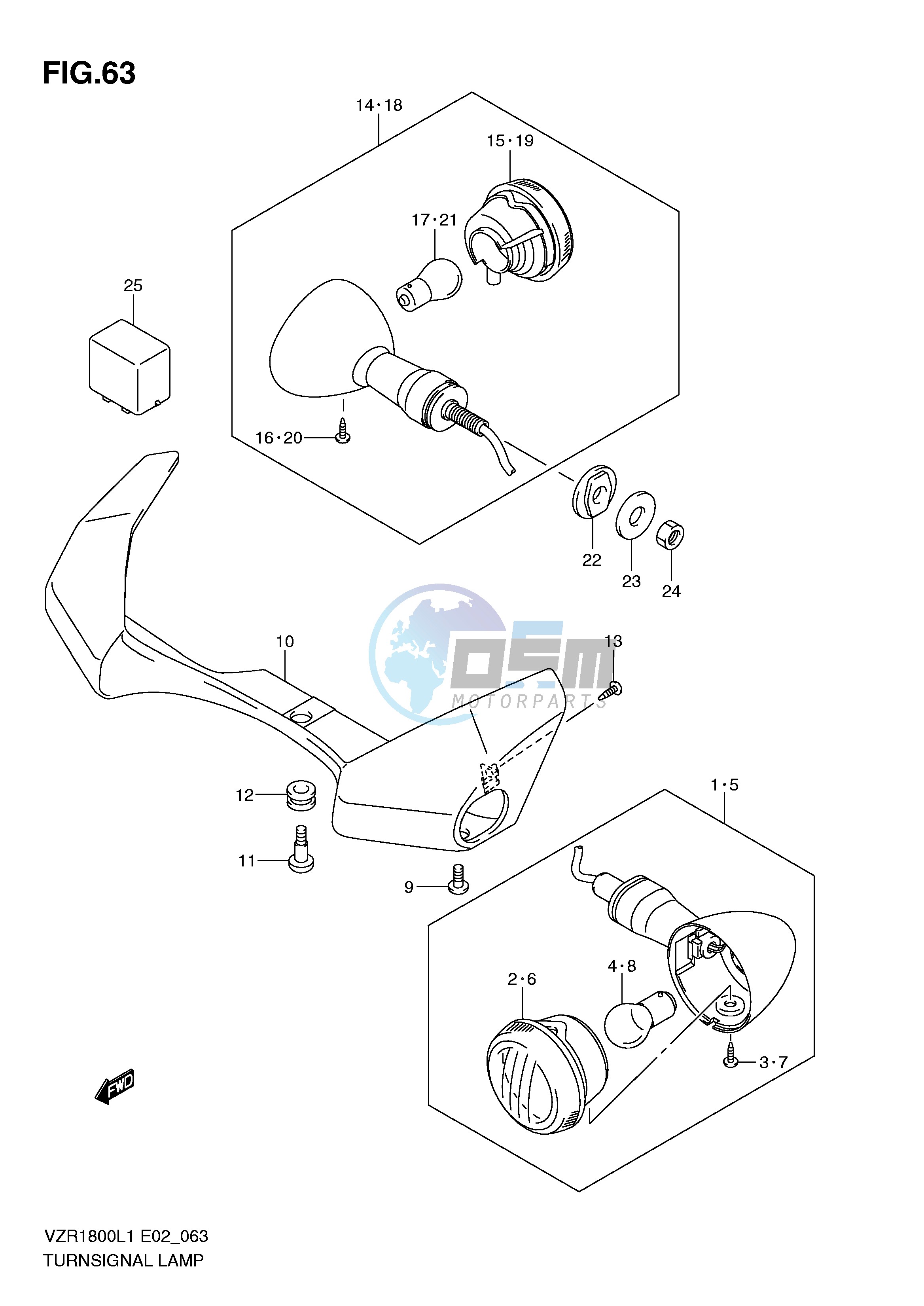 TURNSIGNAL LAMP (VZR1800ZL1 E24)