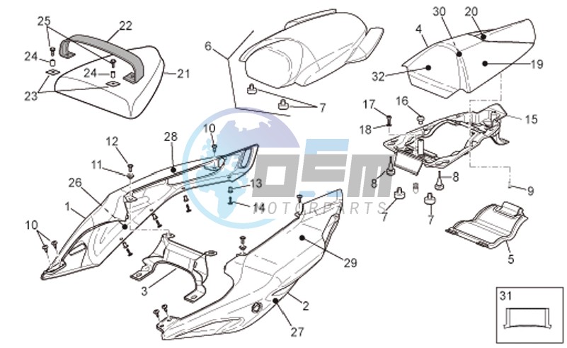 Rear body - Rear fairing