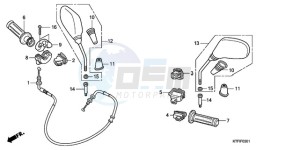 SH1509 Europe Direct - (ED) drawing SWITCH/CABLE/MIRROR (SH1259/1509)