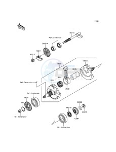 KX450F KX450FFF EU drawing Crankshaft