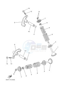 YFM450FWAD YFM45FGPAD GRIZZLY 450 EPS (1CTU 1CTV) drawing VALVE