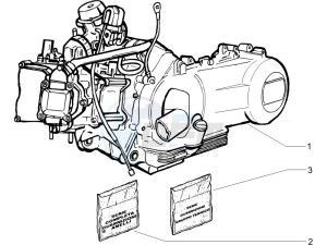 Beverly 125 drawing Engine assembly