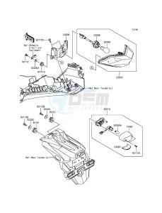 NINJA_300 EX300ADF XX (EU ME A(FRICA) drawing Taillight(s)