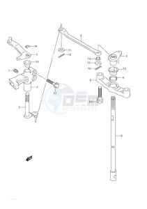 DF 140 drawing Clutch Shaft DF 140T (S/N 375471 & Older) DF 140Z (S/N 371346 & Older)