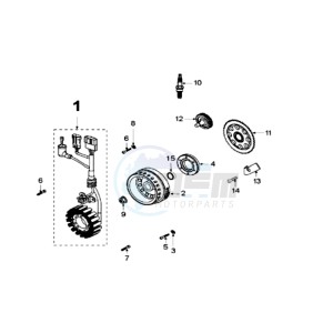 SAT 250 X drawing IGNITION PART