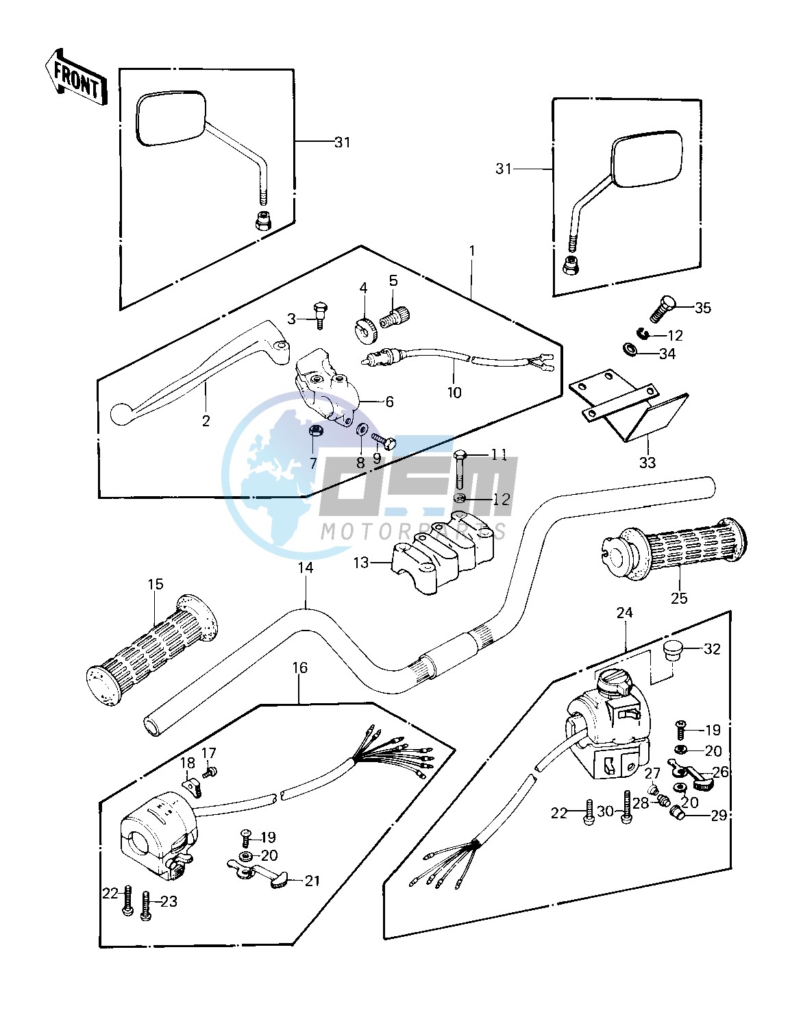 HANDLEBAR -- 79-81 C2_C3_C4- -