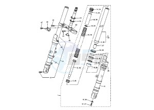 FZ6 600 drawing FRONT FORK