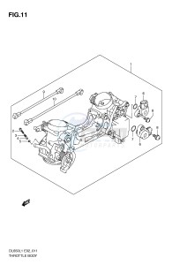 DL650 (E2) V-Strom drawing THROTTLE BODY