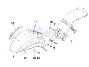 LXV 125 4T Navy (Euro 3) drawing Wheel housing - Mudguard