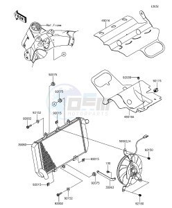 Z1000 ABS ZR1000GGF FR GB XX (EU ME A(FRICA) drawing Radiator