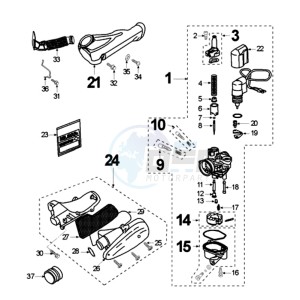 ELYSEO 100 FR drawing CARBURETTOR