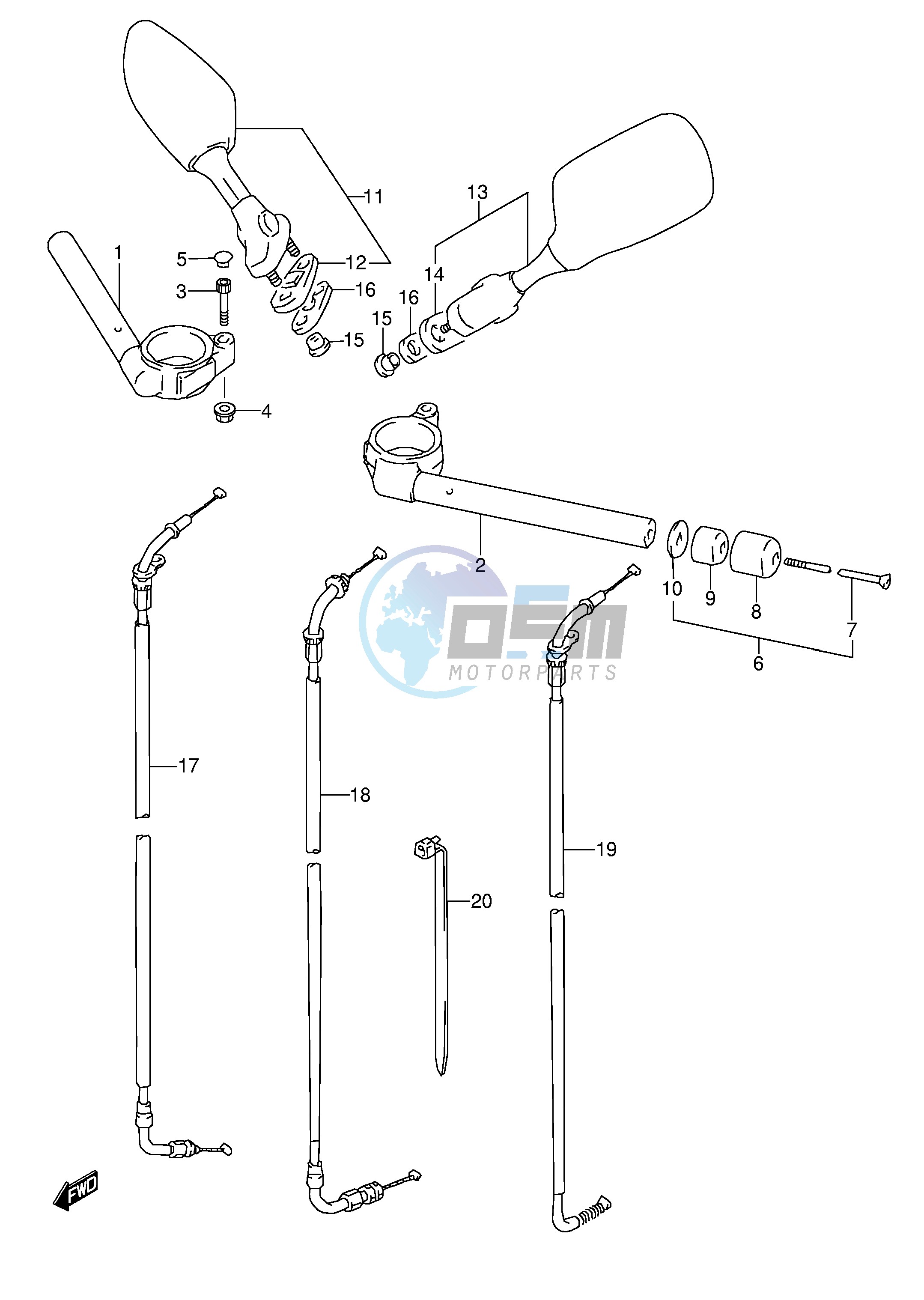 HANDLEBAR (MODEL P R)