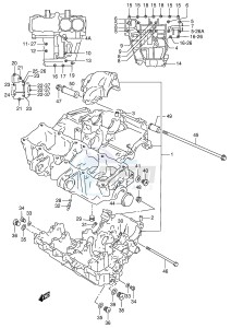 RF900R (E2) drawing CRANKCASE