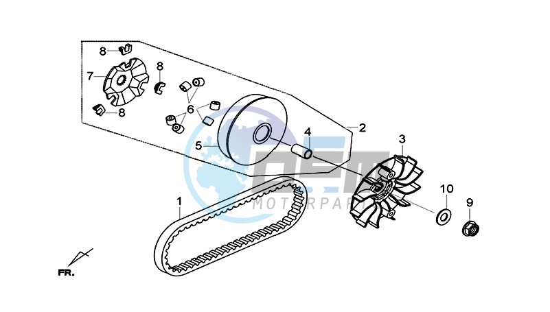 MOVABLE DRIVE FACE ASSY