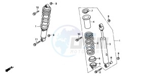 TRX300EX SPORTRAX drawing FRONT CUSHION