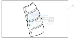 CB600F9 UK - (E / MKH) drawing TANK PAD 2