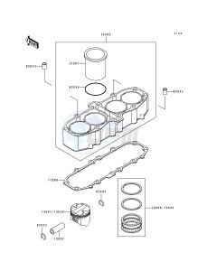 ZX 600 D [NINJA ZX-6] (D1) [NINJA ZX-6] drawing CYLINDER_PISTON