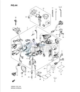 VZ800L1 drawing WIRING HARNESS (VZ800L1 E24)