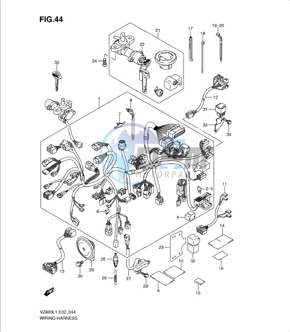 WIRING HARNESS (VZ800L1 E24)