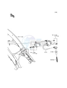 KX250F KX252AHF EU drawing Ignition System