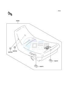 KLF300 4x4 KLF300C6F EU GB drawing Seat