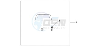 VT750CA9 Europe Direct - (ED / MME) drawing CH BKRST PLATE(LO