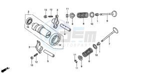 NES125 drawing CAMSHAFT/VALVE