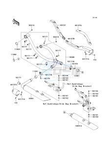 VN 1700 A [VULCAN 1700 VOYAGER] (9FA) A9FA drawing MUFFLER-- S- -