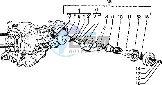 Driven pulley