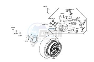 XCITING 400 drawing Rear Wheel